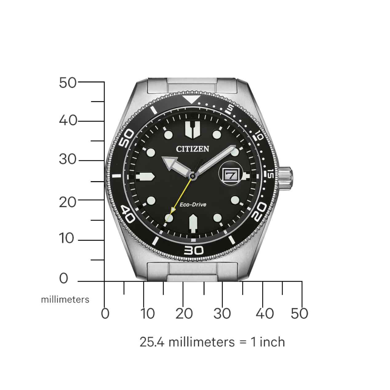 CITIZEN Eco-Drive με Ασημί Ατσάλινο Μπρασελέ AW1760-81E